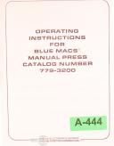 Bluemax Ansley T and B Operations and Parts Manual